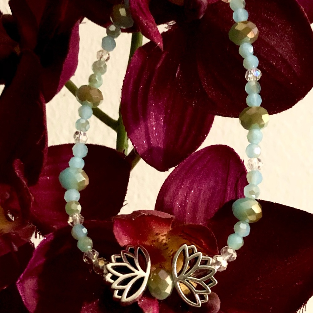 SOLD “Lotus Love" Bracelet 8 1/2”